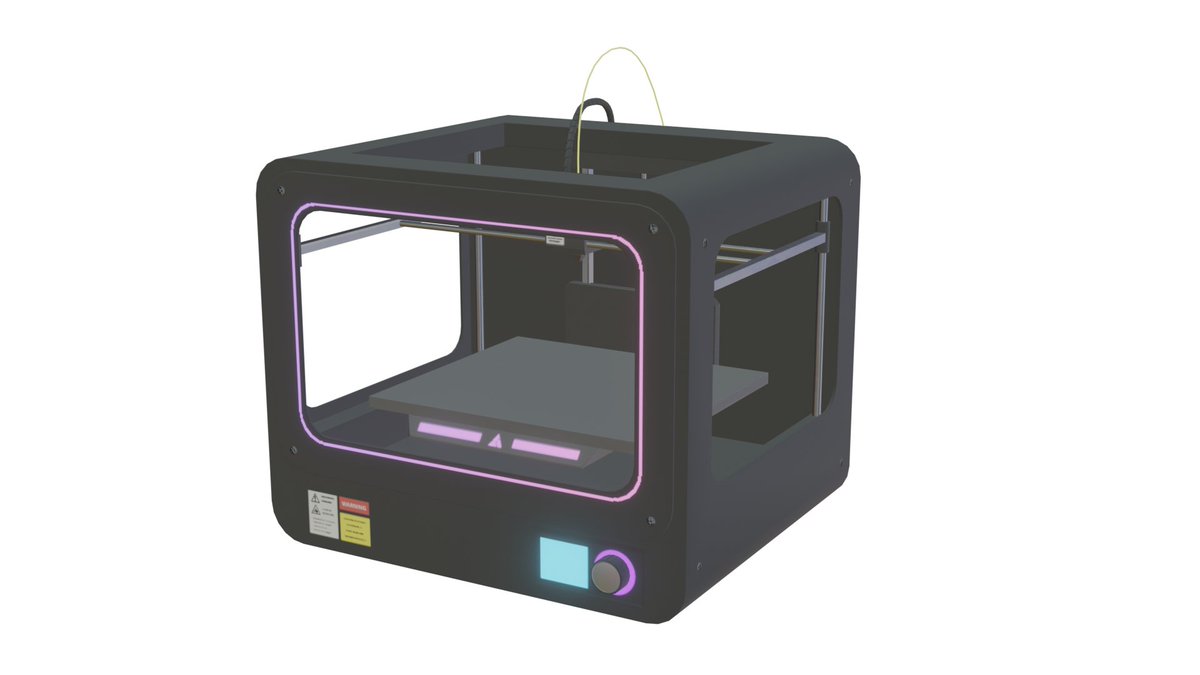 affexionAR's tweet photo. VRChat、clusterで使用を想定したローポリモデルを作成しました。エミッションマップ付きの光る3Dプリンターです。ワールド内の小物として使っていただけたら嬉しいです。
3Dプリンター | CGmotion Model Shop https://t.co/LPFw2Nt01I #booth_pm 
#VRChat #Cluster #b3d #blender #Unity https://t.co/0WsvIdrzmc