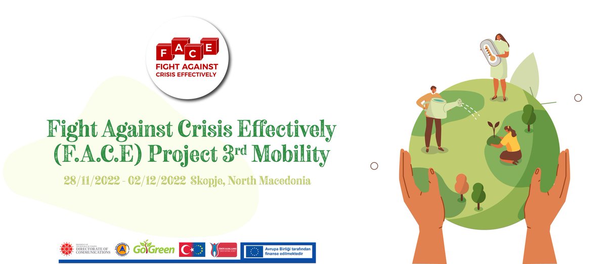 Faceproject2's tweet photo. The 3rd mobility of the F.A.C.E project will take place in Skopje, the capital of North Macedonia 🇲🇰, between 28 November 2022 and 2 December 2022. https://t.co/5Ij2zaoVMT