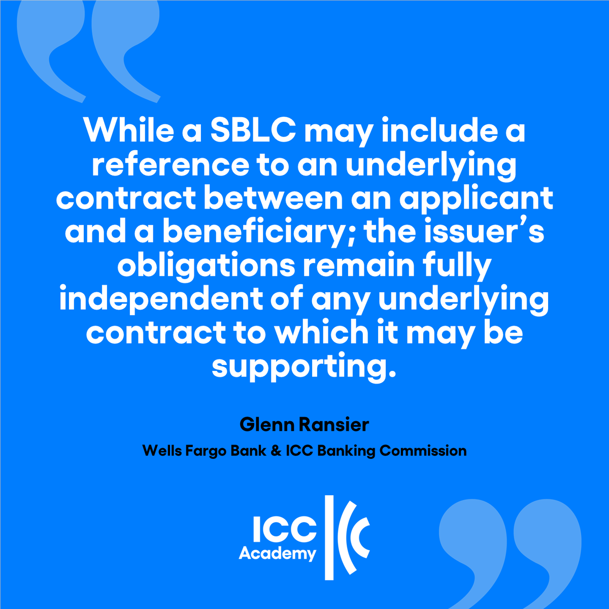 Our comprehensive guide to standby letters of credit (SBLC) covers:

✅ Risks and considerations
✅ An overview of the different types of SBLC available
✅ The rules and regulations you need to know about

icc.academy/sblc-guide/