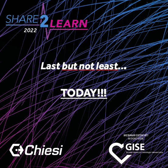 sicigise's tweet photo. 🔔Ci siamo!! Oggi, dalle ore 17.00, non perderti l’ultimo appuntamento di #Share2Learn!
❤ topic: “Complex Percutaneous Coronary Intervention”
Se sei socio Gise, hai ancora in tempo per iscriverti! Clicca qui ➡️ https://t.co/7oNupH8taH https://t.co/vHrH7tNOgp