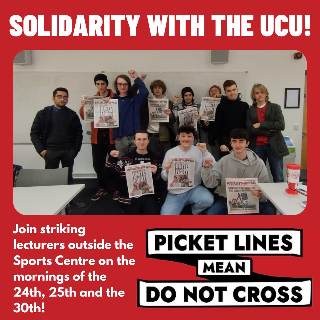 Striking lectures from the @LancasterUCU will be picketing from 8:00-10:00 for 3 days this November. Come join the pickets outside the main entrance, the cycle path and Alexandra Park! #Solidarity #ucuRISING #revolution
