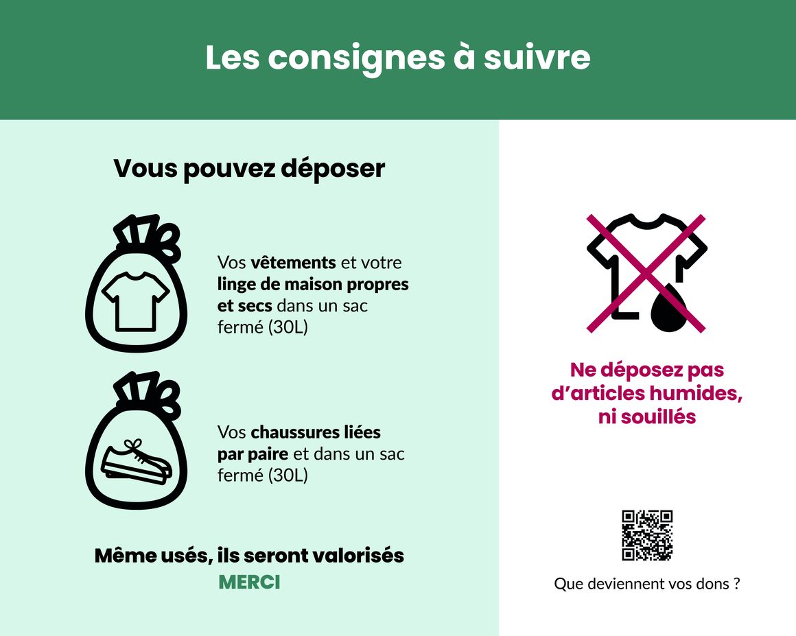 [Textile &amp; Recyclage]
📌Où trouver un point de collecte ? Comment bien trier ? Que devient le #vêtement trié ?
Toutes les réponses sont ici : 
🗺 carte interactive, 
📃 consignes à suivre...⤵️ 
lacove.fr/mon-quotidien/…
#SERD
Avec <a href="/RefashionEcoorg/">Refashion</a>