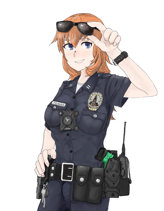 LAPDシャーリー概念の始祖納豆さん のアイコン再現をさせて頂きました…!!!!!元イラスト 様 #ストライクウィッチーズ #シャーロット・E・イェーガー #シャーリー  #原作の隣に自分のコスを貼る 