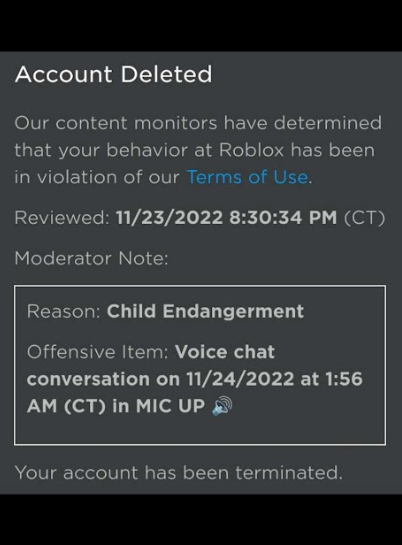 AzzersUK's tweet photo. @Roblox #roblox #robloxbanned
#stupidroblox
ROBLOX  THIS IS GETTING STUPID MY FRIEND GOT THERE ACCOUNT DELETED BECAUSE PEOPLE WAS BULLYING HER ON MIC UP AND SHE GETS THE PUNISHMENT FOR IT. THIS IS NOT RIGHT AND ITS UNPROFESSIONAL ON HOW YOU AR RUNNING YOUR BUSINESS!! https://t.co/1SnwtQoTQJ