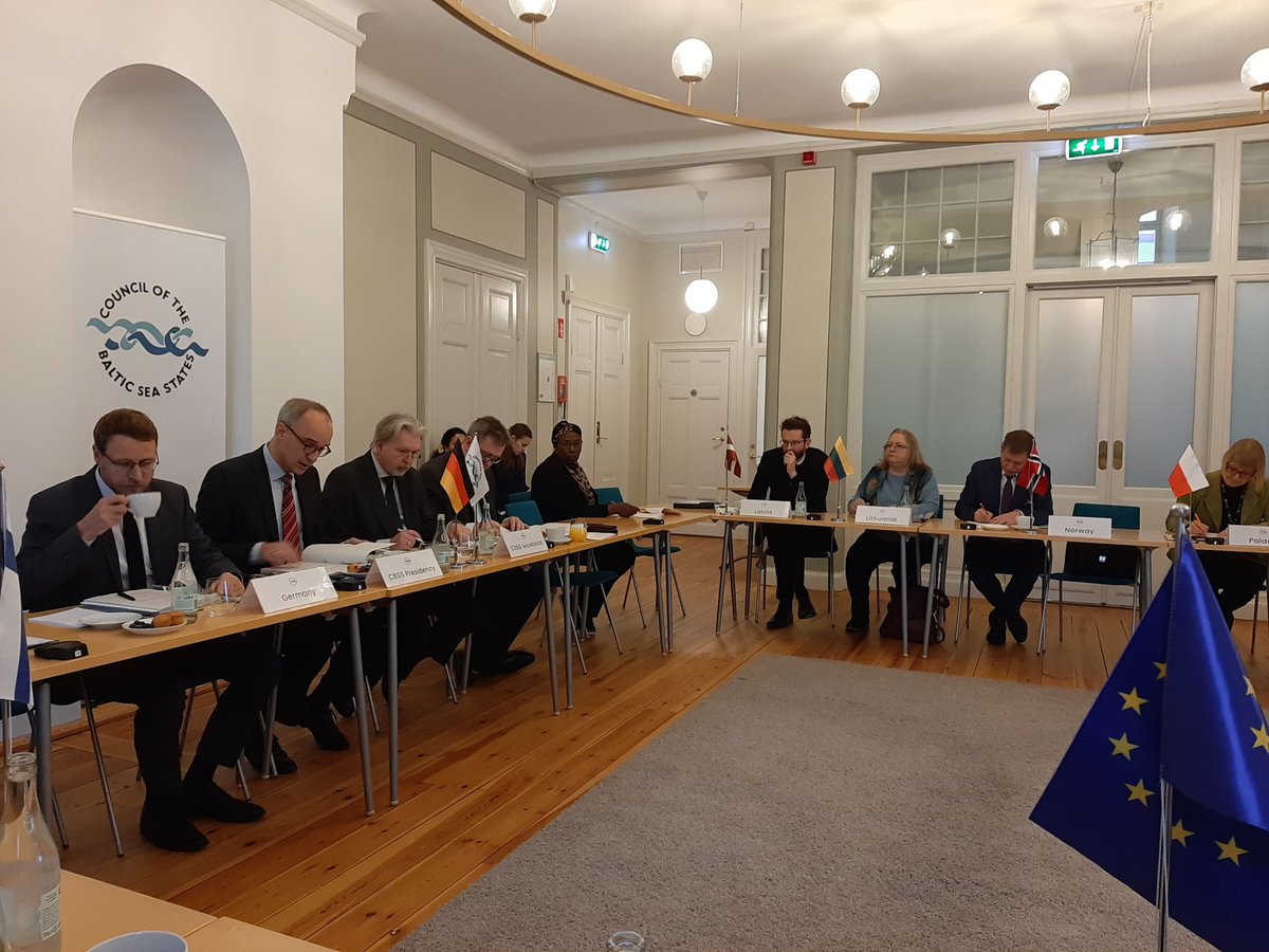 dabbracciomarco's tweet photo. At the Committee of Senior Officials meeting of the @CBSSsecretariat in snowy Stockholm, together with the EEAS CSO @J_Bourtembourg to update on the #NorthernDimension and discussions in Reykjavík earlier this week, and participate in discussions on the future of CBSS. #CBSS https://t.co/SD67EOV9U6