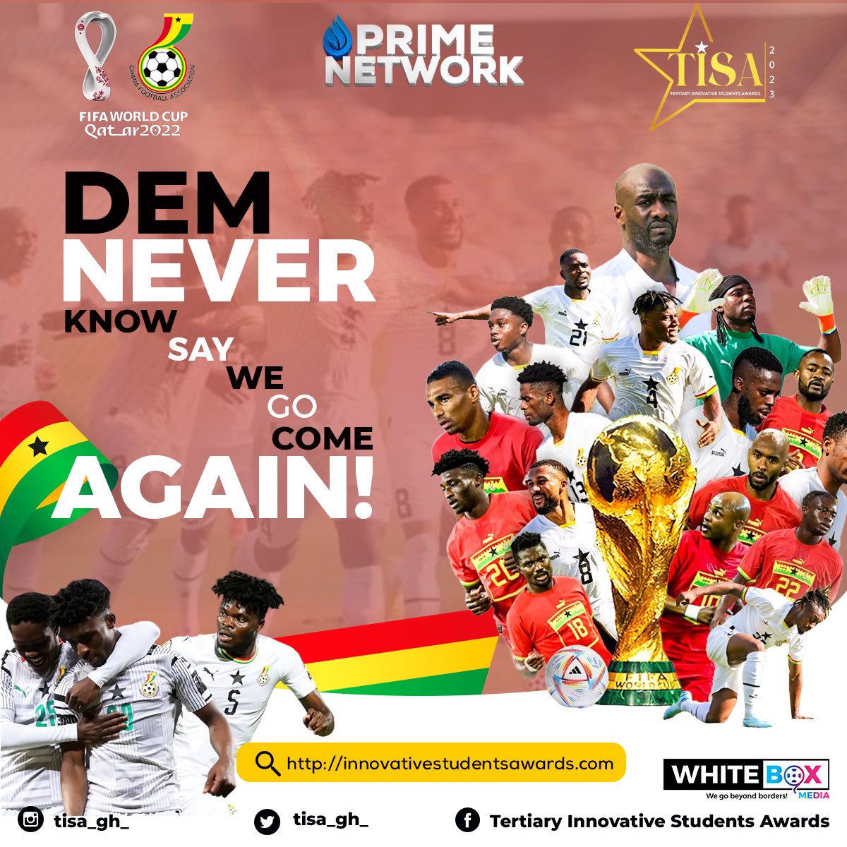 Dem never know say we go come again 🇬🇭. #BlackStars #Qatar2022