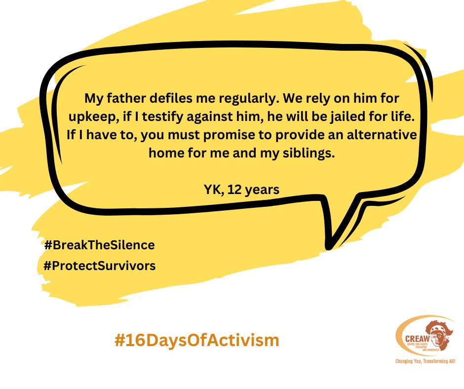 In 2021, 9,484 children were defiled in Kenya according to Ministry of Health. That translates to averagely 25 children defiled everyday! The numbers are higher because a significant number of cases go unreported.
#ProtectSurvivors 
#BreakTheSilence 
#16DaysOfActivism