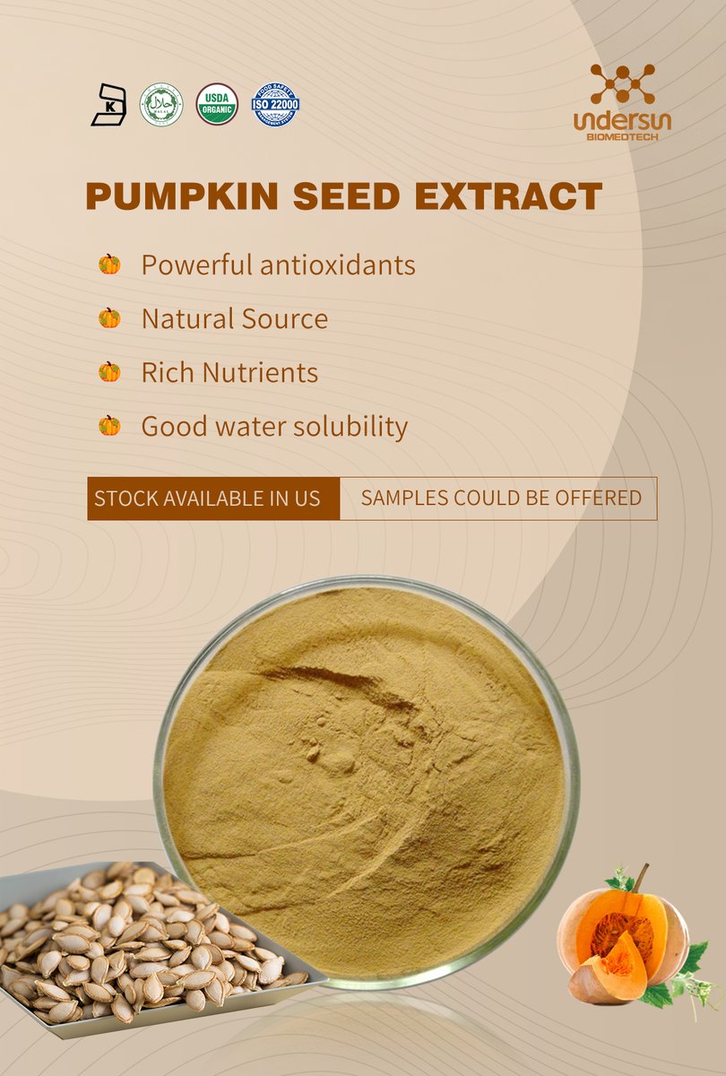 undersunbio's tweet image. #pumpkin is great with #pumpkinpowder and #pumpkinseedextract!
Follow us @undersunbio