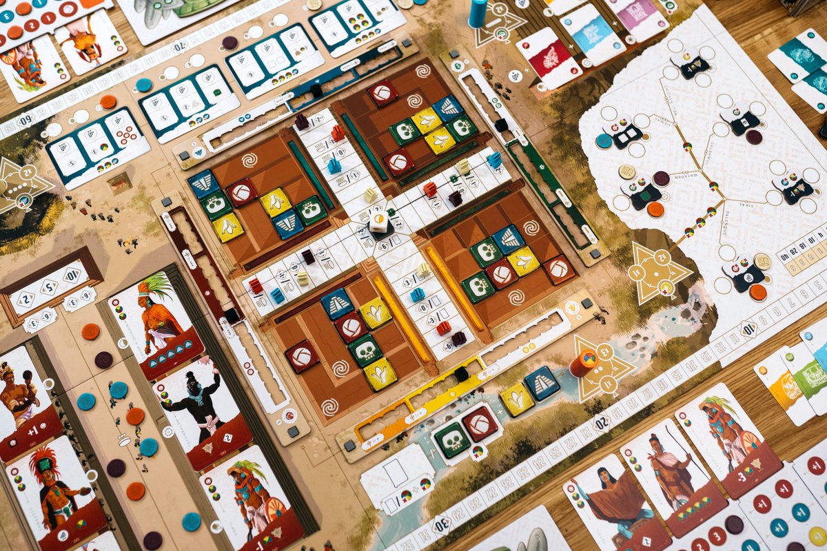 KSG_Magazine's tweet photo. Copan's building to be a highly thematic #boardgame. If you haven't checked it 1 week to go!

Bountiful resources dwindle causing this tricky worker placement to spiral to the fate of its name: Dying City.

Great visuals as always from @holygrailgames 😍

https://t.co/Y37Sr67HjA https://t.co/kiz0f3Hkyi
