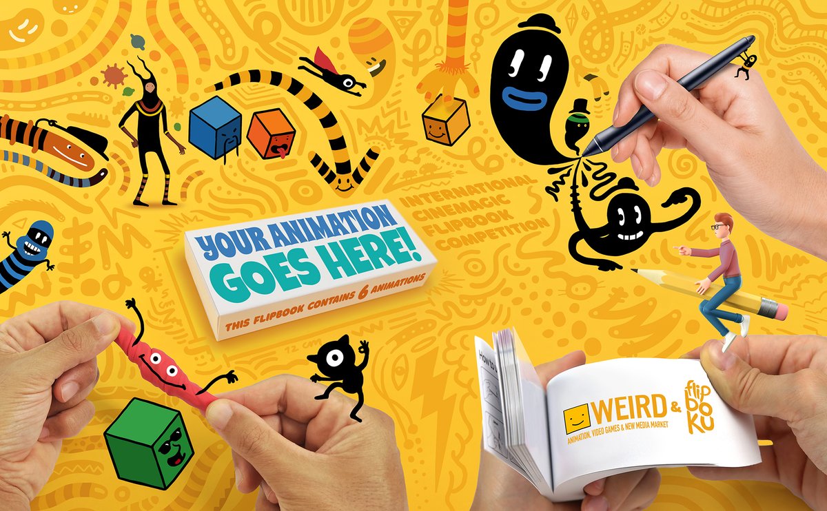 📣ABIERTO EL PRIMER CONCURSO INTERNACIONAL DE FLIPBOOKS “CINEMÁGICOS” DE <a href="/flipboku/">flipboku</a>  Y WEIRD MARKET 🎉

Categoría profesional y estudiante con premios económicos, editoriales y acreditación para #WeirdMarket 2023! ✨

📆Hasta el 29/06/2023 

¡Apúntate! 👉🏻 flipboku.com/pages/flipbook…