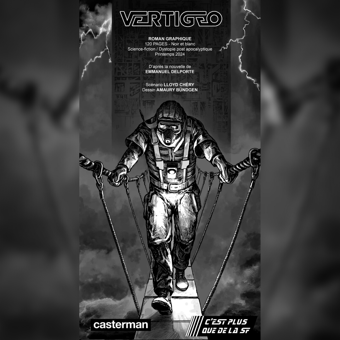 LloydChery22's tweet photo. Breaking news ! J'ai le plaisir de vous annoncer qu'avec le dessinateur Amaury Bundgen nous préparons un roman graphique de science-fiction !!! Vertigeo devrait sortir au Printemps 2024 chez @CastermanBD ! Depuis lundi, j'ai l'impression de réaliser un rêve de gosse. https://t.co/UrbKWyYKt5