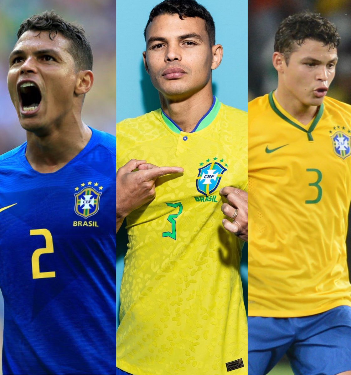 Thiago Silva is the first player in history to captain Brazil at 3 different World Cups… ✅