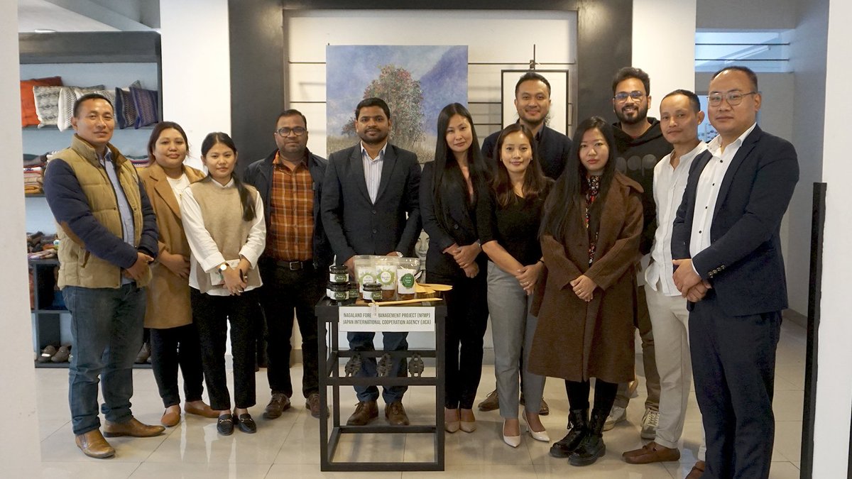 YNnagaland's tweet photo. Value-added products by SHG's under NFMP-JICA (Japan International Cooperation Agency) launched today by Shri Rama Shankar Prasad (IFS) at #MadeinNagalandCentre Kohima. @jica_direct_en #YouthNet #YNnagaland #NFMP #JICA #MadeinNagaland https://t.co/VJgVaseXBj