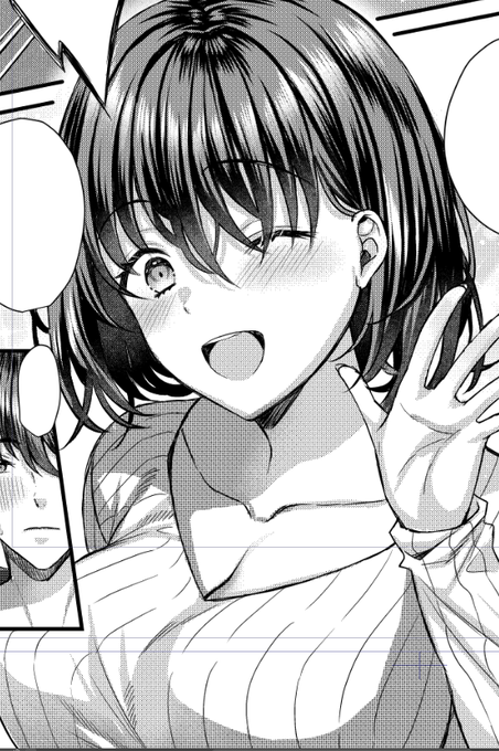 進捗!
個人的に元気なお姉さんにウインクさせるの大好き😉 