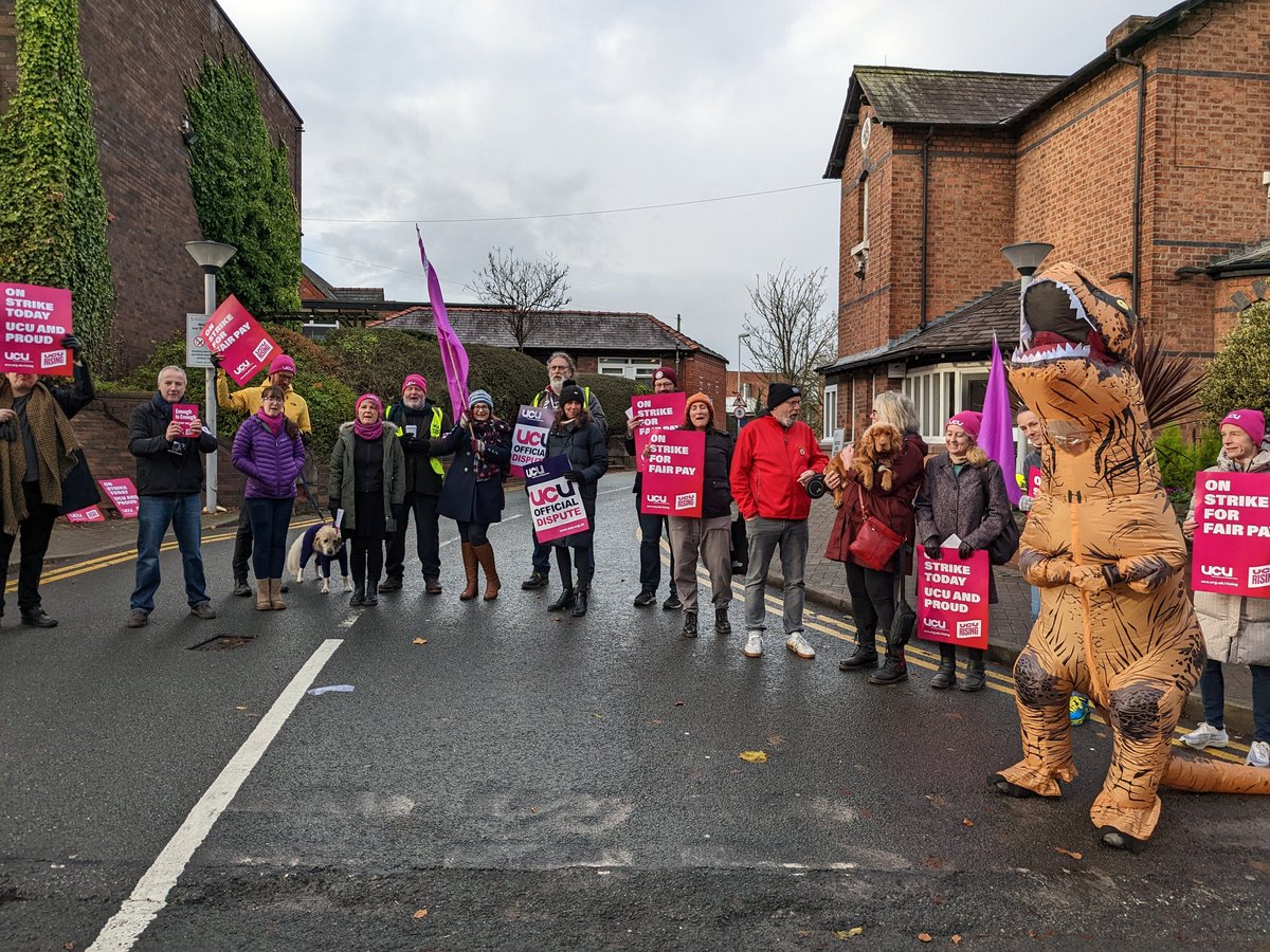 Solidarity from Chester UCU picket line <a href="/nw_ucu/">UCU North West</a> <a href="/ucu/">UCU</a>