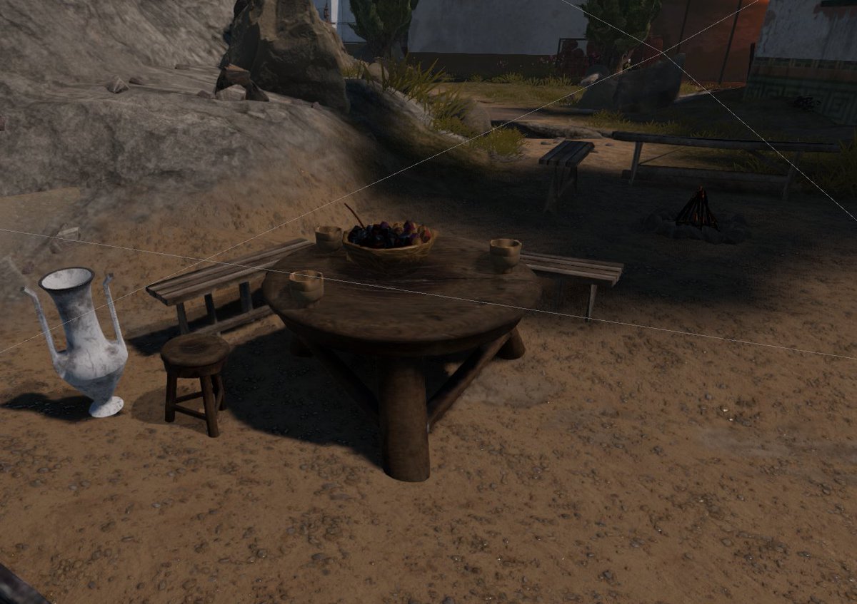 Who knew that a stool blown up 4.5x can also be a table #gamedev #indiegamedev @ElegosGame