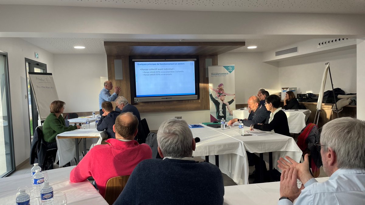 estel_numerique's tweet photo. 2 jours d'Ateliers pour "Transformer notre héritage" chez ESTEL NUMÉRIQUE !
L'occasion pour les membres du CA et les cadres de la société de partager des idées et de fixer les axes stratégiques autour d'une vision commune pour faire face aux enjeux agricole et numérique de demain https://t.co/JmcUimDmQT