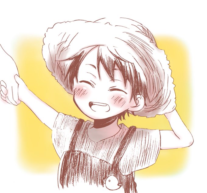 小さい頃の麦わらくん 