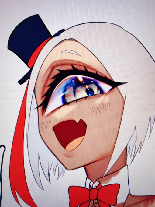 #wip 久々に単眼っ子描いた、かわいい 