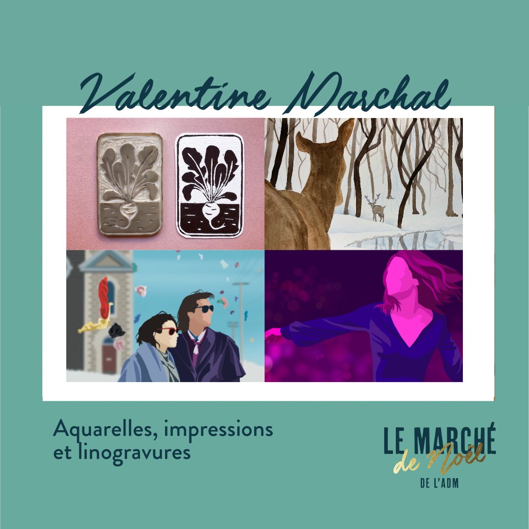 Découvrez les belles aquarelles et autres créations de Valentine, qui animera également un atelier aquarelle le 12 décembre !

Pour en savoir plus : facebook.com/events/8441030…