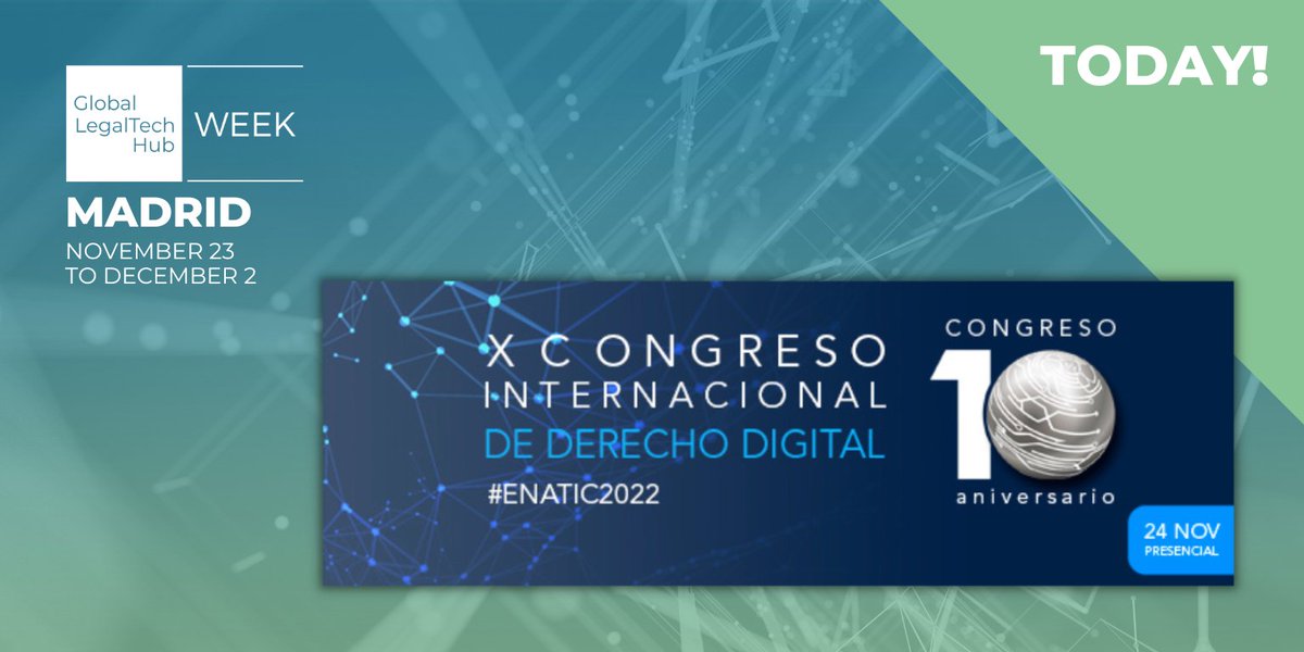 Glegaltechhub's tweet photo. ยกSegundo dรญa de la #GLTHweek de la mano de @ENATIC1 con la celebraciรณn del X Congreso Internacional de Derecho Digital!
Mรกs info ๐ https://t.co/5kyyOk8Dyt
Agenda ๐ https://t.co/fD3dvbHuYy
#GLTHGlobalPartners > @MutuaAbogacia @vlex
#ENATIC2022 #GLTHday #GLTHpartners https://t.co/Y8fHsJhIUl