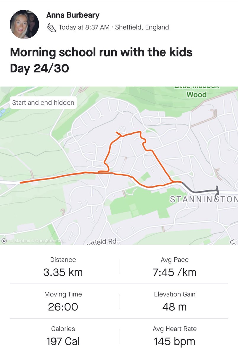 anna_burbeary's tweet photo. Day 24/30
 @prostateunited 
I will let them rest when this is over!! Run to school this morning then carried on alone!! 
💙💙💙 https://t.co/vL2YGJJR8K