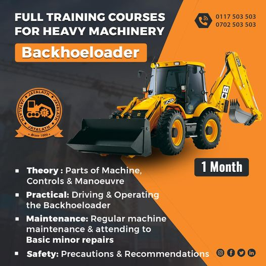 Jayalath_VTC's tweet photo. Become a competent #heavymachinery operator with #Jayalath- A trusted institute by #BCASingapore. Full #training course to complete the #backhoeloader training in just 1month. #Theory &amp; practicals covering machine operations &amp; basic minor #repairs! CALL NOW to start your training https://t.co/rNwADySjtD