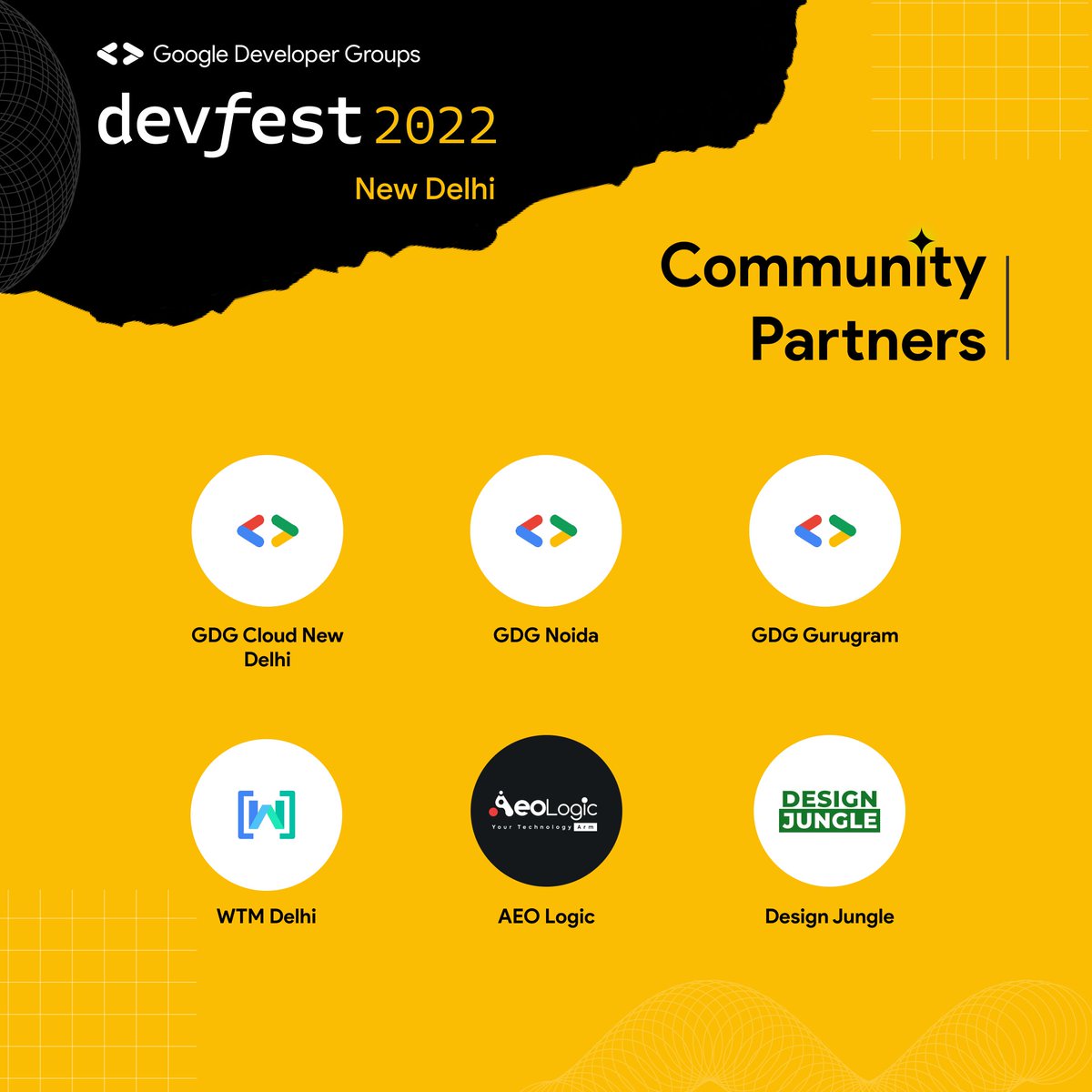 (1/n) No event can be successful without the support and DevFest would be no exception. We're lucky to have the support of so many different communities who have come together to make this event a success.