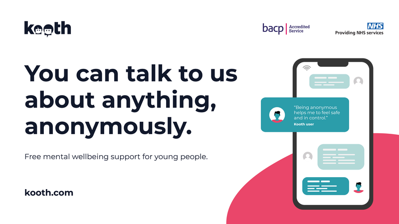 Don't ever feel afraid to say how you're feeling.  <a href="/kooth/">TARO-Y</a>.com we offer free, safe and anonymous mental health support, 365 days a year. Our accredited counsellors are there for you however big or small your worry is.#wellbeing #support #mentalhealth