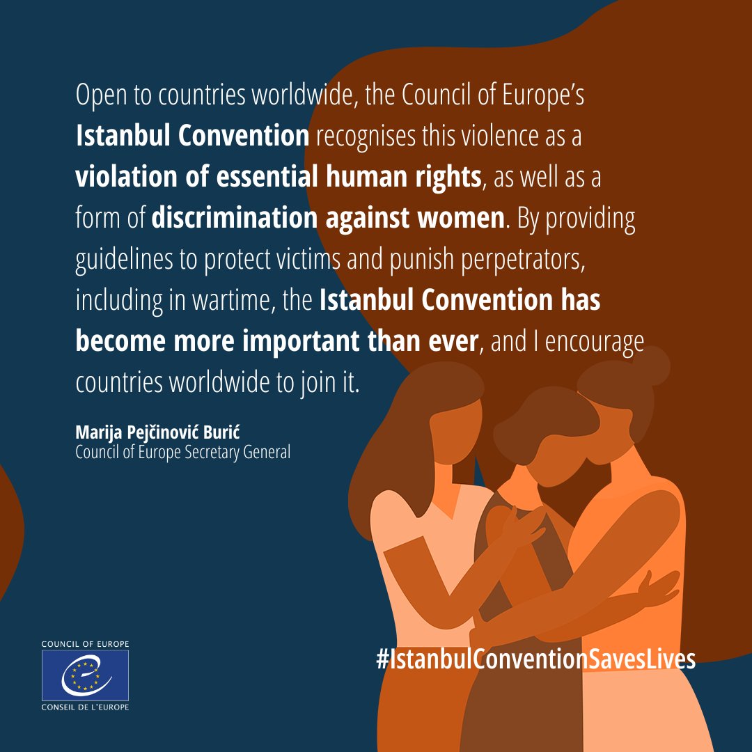 Nine months since the #UkraineWar began, increasing alleged war crimes including sexual #ViolenceAgainstWomen are being reported. 

For those who have suffered from such crimes, we must re-double efforts to improve assistance.
coe.int/en/web/portal/…
#IstanbulConventionSavesLives