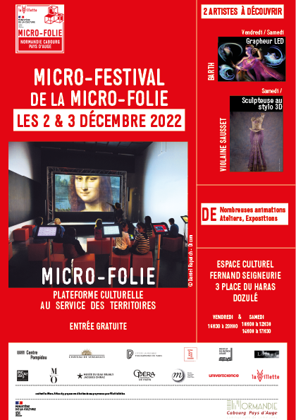 NCPA_Normandie's tweet photo. [ÉVÉNEMENT]
L'EPN vous donne rendez-vous pour le Micro-Festival de la Micro-Folie le vendredi 2 et le samedi 3 décembre  pour 2 jours d'animations inédites et numérique ! 
Grapheurs, sculpteuse au sytlo 3D, Réalité Virteulle, etc. Ouvert à tous - Gratuit ! 
👇👇 https://t.co/86v4bASO0z