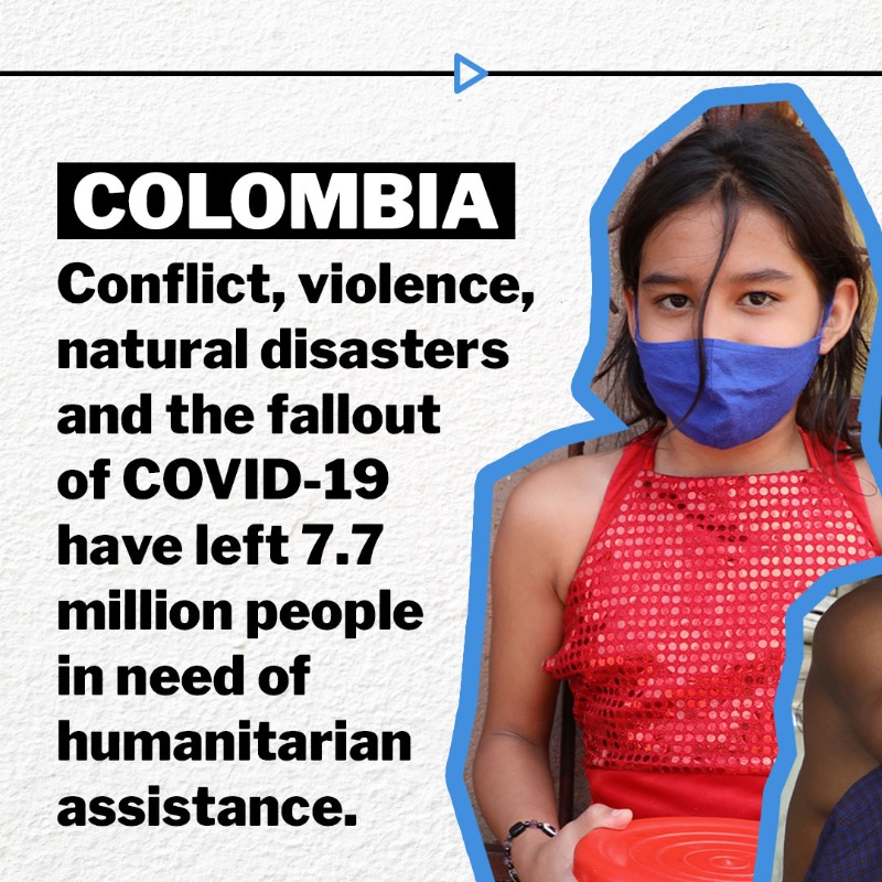 UNOCHA's tweet photo. Underfunding causes humanitarians to make impossible choices about what to prioritize in an emergency response. Having to say no can lead to suffering or death.

Swipe to learn about the 5 most-underfunded crises today.