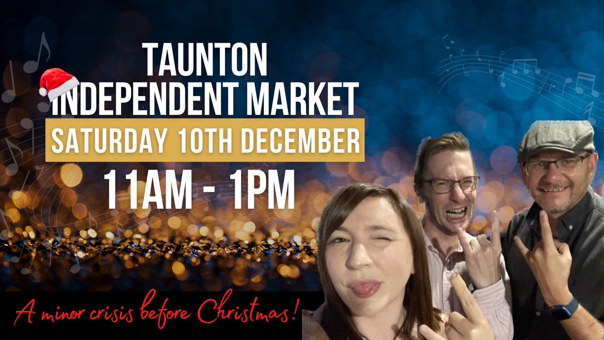 This should be good fun <a href="/tauntonmarket/">@Tauntonmarket</a> 

A minor crisis before Christmas gig one of two ⬇️