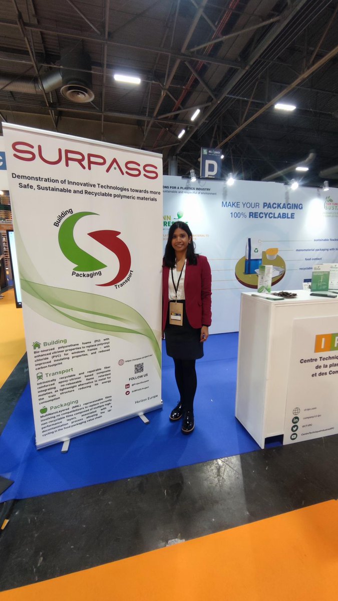 SURPASS Project (@projectsurpass) on Twitter photo The Centre Technique Industriel de la Plasturgie et des Composites (IPC), one of the SURPASS’ Consortium partners, had the opportunity to exhibit at the <a href="/ALL4PACK/">ALLFORPACK EMBALLAGE PARIS</a>, and presented the SURPASS Project to different stakeholders and packaging professionals. The Centre Technique Industriel de la Plasturgie et des Composites (IPC), one of the SURPASS’ Consortium partners, had the opportunity to exhibit at the <a href="/ALL4PACK/">ALLFORPACK EMBALLAGE PARIS</a>, and presented the SURPASS Project to different stakeholders and packaging professionals.