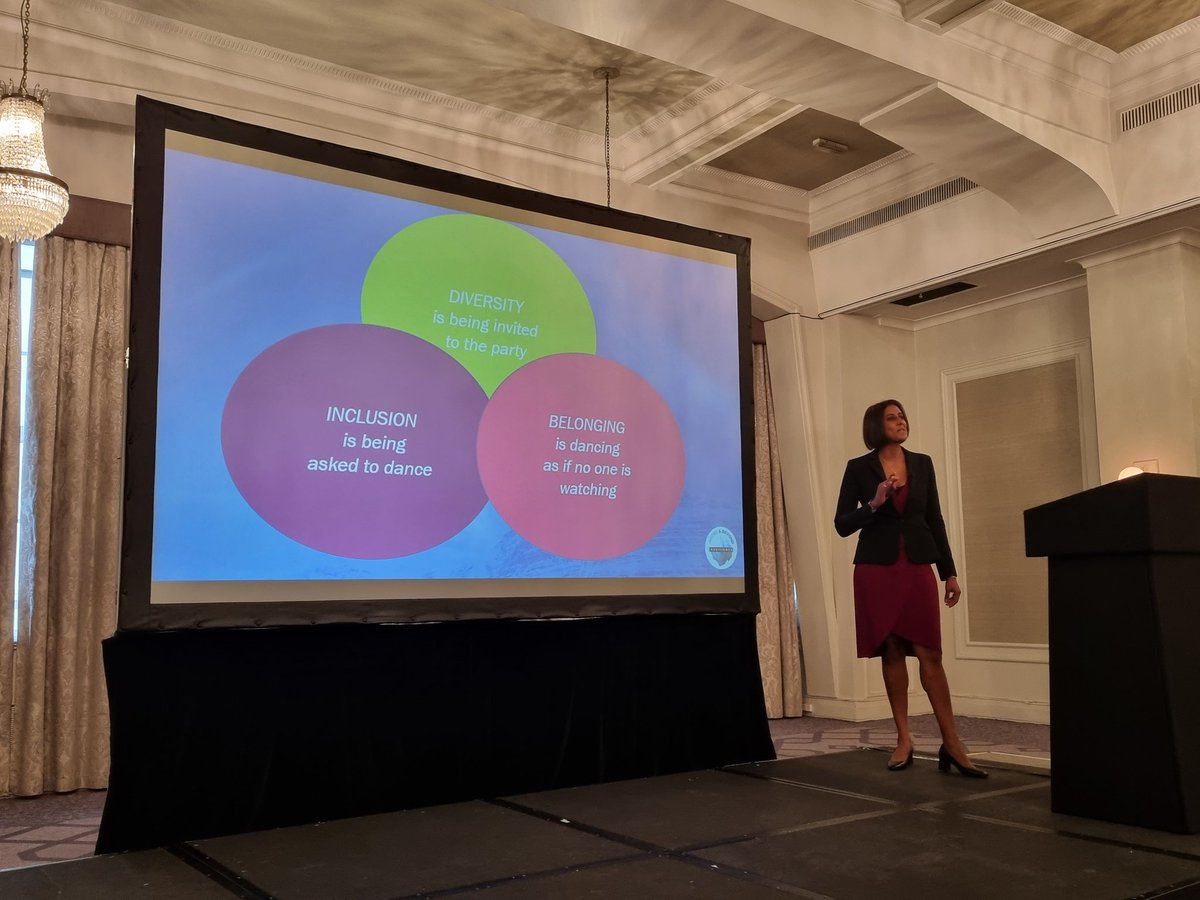 Great first session from <a href="/Leelabassi/">Above & Beyond Resilience</a> - the #Belonging aspect is too often forgotten when leaders speak of #diversity and #inclusion #CIMAWIL