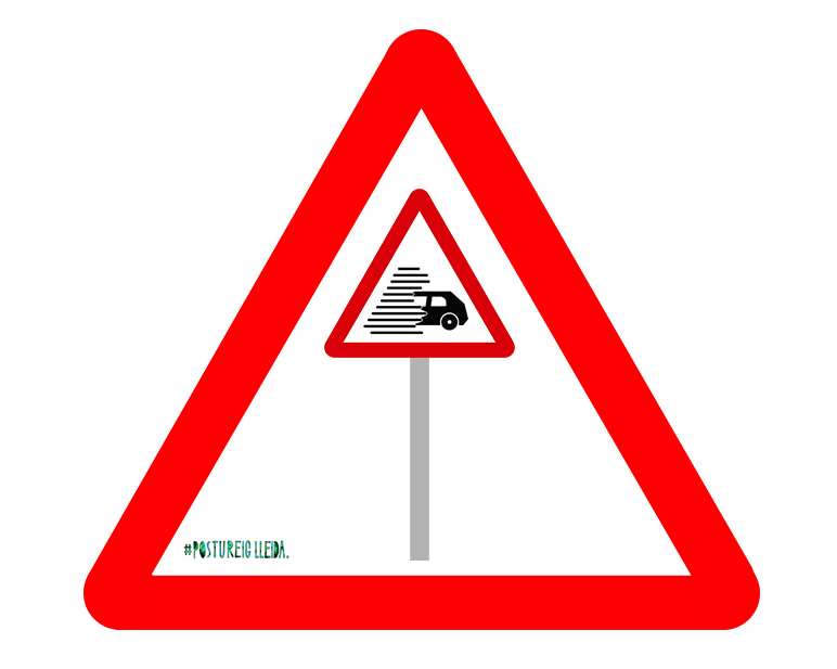 postudelleida's tweet photo. #PostuNews: Arrel de les queixes i bromes d'ahir, la DGT prepara un nou senyal de trànsit per #Ponent que avisarà de la falta de visibilitat del nou senyal que avisa de la falta de visibilitat. https://t.co/5tJvdRPqQH