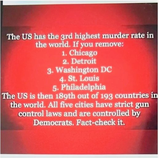 Snafu730's tweet image. How do these facts make you feel? Then take those feelings and set them aside. Use logic. Think cause and effect. Play chess, not checkers. Think things through to their conclusion. Making guns illegal is not the answer to stopping the violence. #GunViolence #guncontroldoesntwork