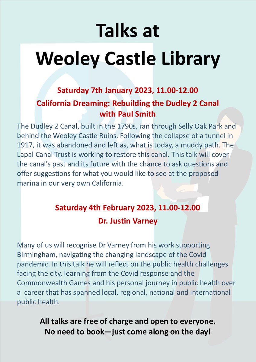 Two new free talks for the new year.