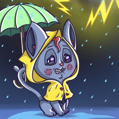 #NewProfilePic by <a href="/Randocatss/">Randocats</a> ETH💎 New Drop soon💖 ⛈☔️Scaredy Kat 🌩⚡️💦 #NFT #NFTs #OpenSeaNFT #opensea