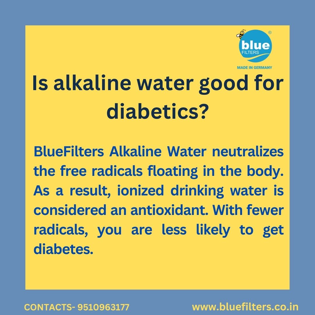 Is alkaline water good for diabetics? @Bluefilters_In - Drinking BlueFilters alkaline water daily will significantly improve your immune system and also provide long-term health benefits.👇 Visit Us at bluefilters.co.in #bluefiltersindia #mlrd #ionizer #alkaline #Explore