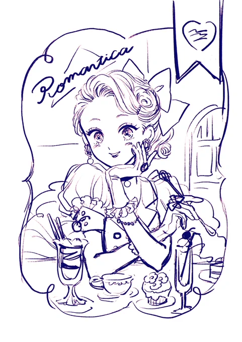 ラフ 可愛いのでいつかちゃんと描きたい 