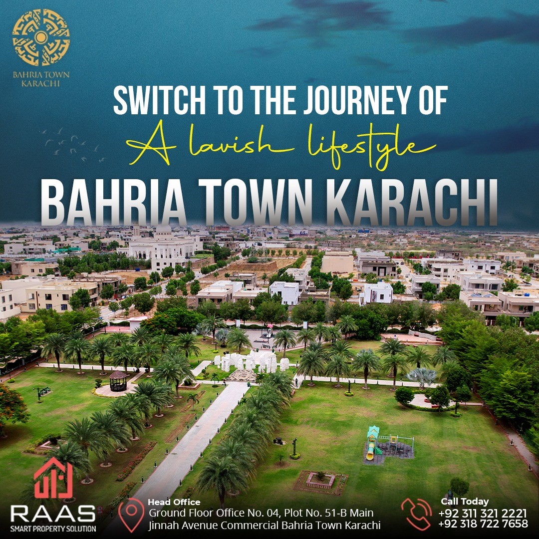 This luxurious project is the balance of design, in the sense of beauty and comfort, that requires your interest.
#RAAS #Bahriatown #Bahriatownkarachi #Bahria #Luxury #Living