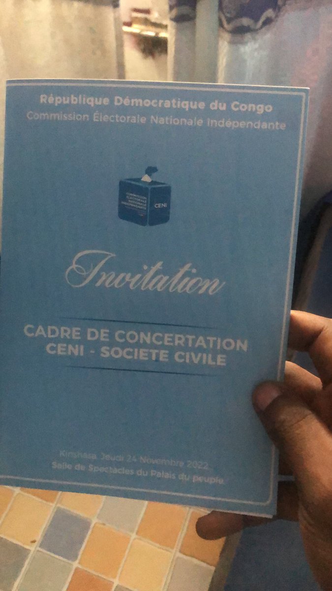 DefendonsK's tweet photo. L’ONG @DefendonsK très bien représentée par son porte-parole Beni Bavila au cadre de concertation ceni-société au palais du peuple ce jeudi 24 Novembre @LaGazel86291539 @LATRIBUNE5 @DieumerciMat @BDituzolele @acajasbl https://t.co/fvQJ7db5FG