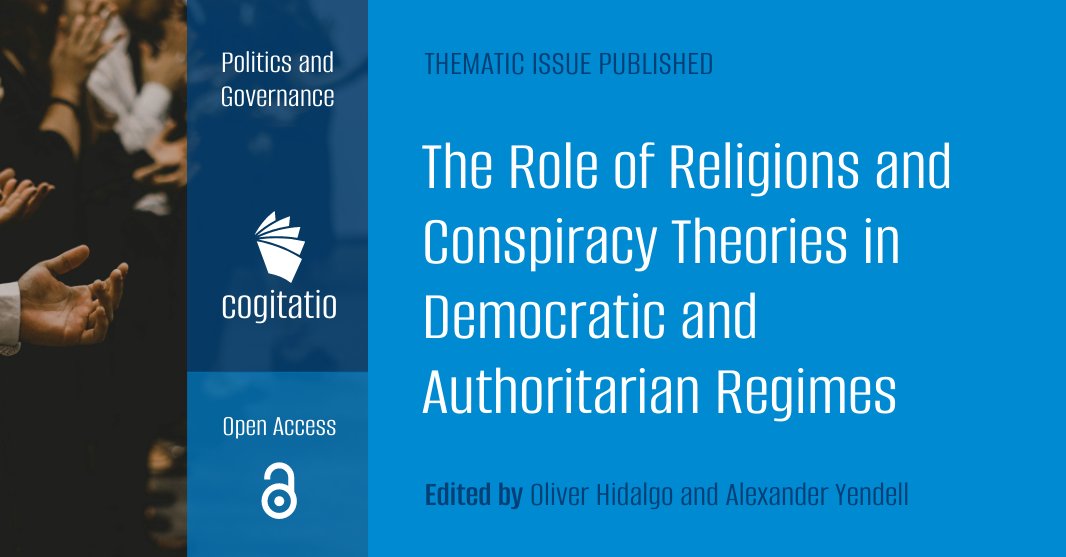 Just out! We have published an #openaccess issue on the role of #religions and #conspiracytheories in democratic and authoritarian regimes. The collection pays special attention to the current #Covid19 pandemic.

Full issue 👉 bit.ly/3EAgfx0

Main findings (🧵)