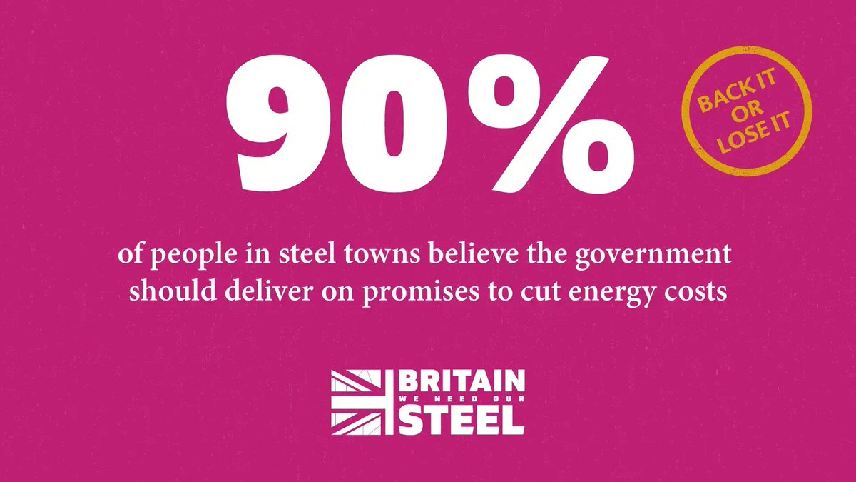 The government has promised to cut energy costs. Now we need them to deliver. 

Our members want it, their families want it and our steel towns want it. <a href="/RishiSunak/">Rishi Sunak</a> We Need It. 

Stick to your promises and support our industry. 

#WeNeedOurSteel