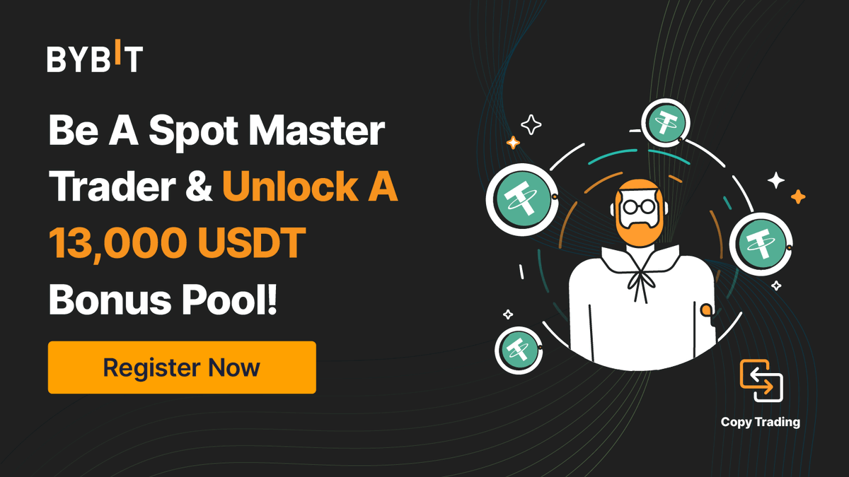 Bybit_Official's tweet photo. 🔥 Copy Trading 3.0: Unlock up to 13,000 $USDT in Bonuses as a Spot Master Trader!

✅ Complete 4 tasks to reap rewards!

👉 Join now: https://t.co/aPgbz7ouFh

#Bybit #TheCryptoArk #BybitZeroFees https://t.co/4kZzXR5HKF