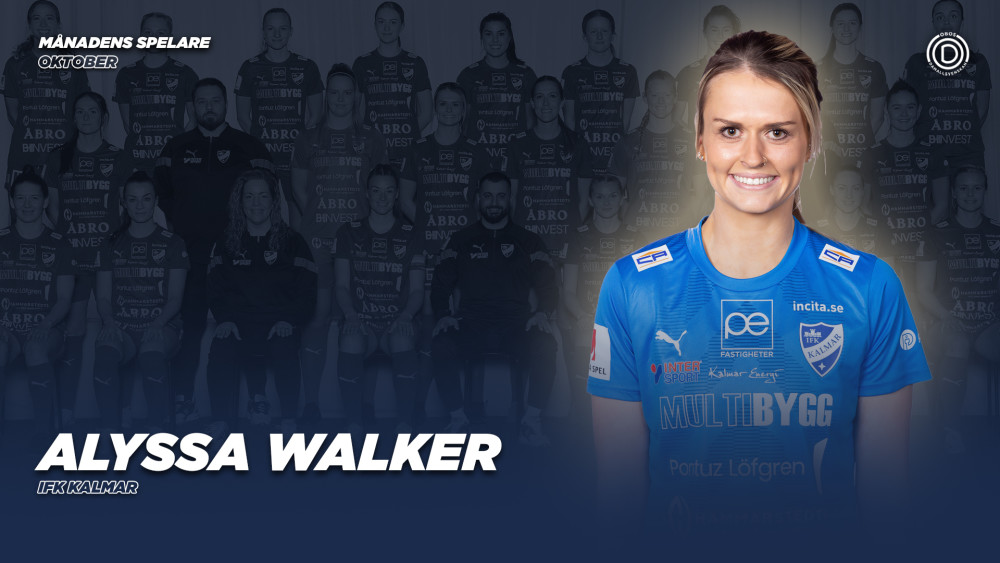 Årets sista utmärkelse till Månadens spelare går till IFK Kalmars Alyssa Walker. mynewsdesk.com/se/elitfotboll…