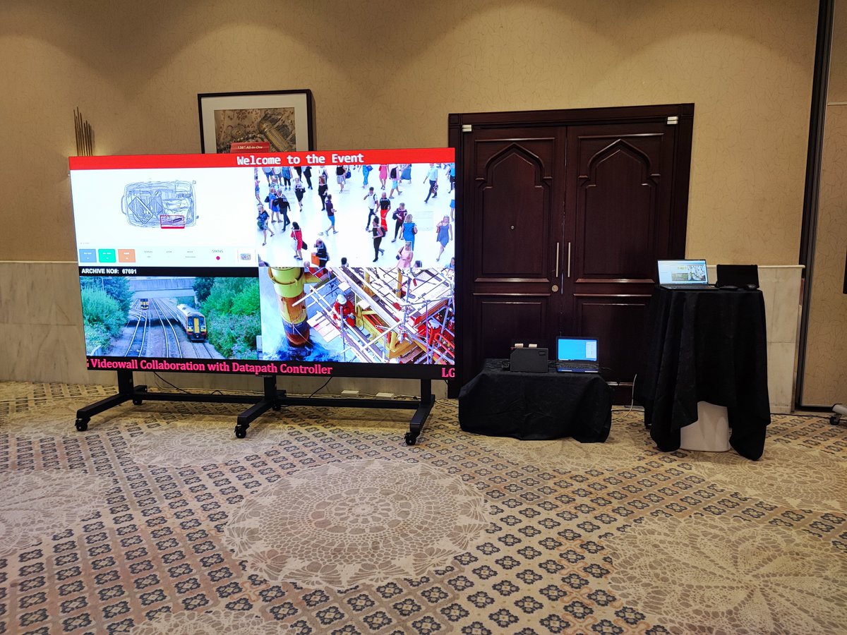 Mindstec's tweet photo. Successful Collaboration Events at Abu Dhabi &amp; Muscat with #LG and #Datapath

Showcasing Datapaths Videowall Management Solution alongside LG  displays solutions.

#Videowalls #Controller #LGGulf https://t.co/4BP4MaBptj