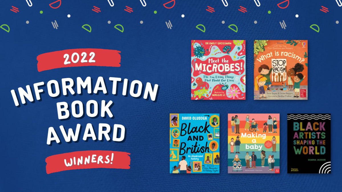 writeaboutbooks's tweet photo. This year’s Information Book Award Judges’ & Children’s Choices winners have been announced #IBA22 @uksla https://t.co/LiA3TrVeJd #NNFN2022 @FCBGNews https://t.co/JwwMDitPvB