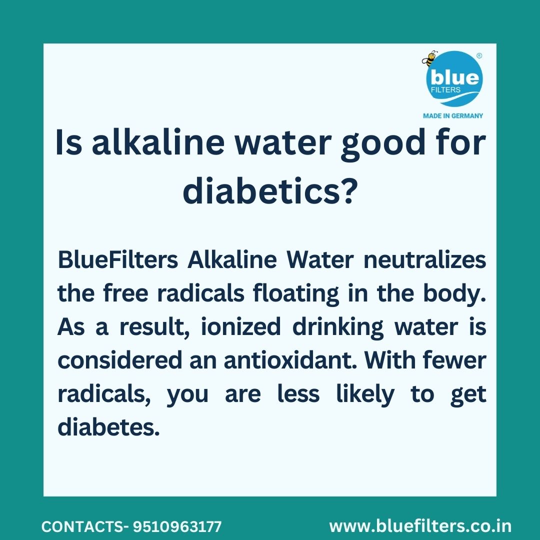 Is alkaline water good for diabetics? @Bluefilters_In - Drinking BlueFilters alkaline water daily will significantly improve your immune system and also provide long-term health benefits.👇 Visit Us at bluefilters.co.in #bluefiltersindia #mlrd #ionizer #alkaline #Explore